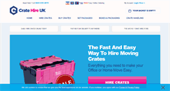 Desktop Screenshot of cratehire-uk.co.uk